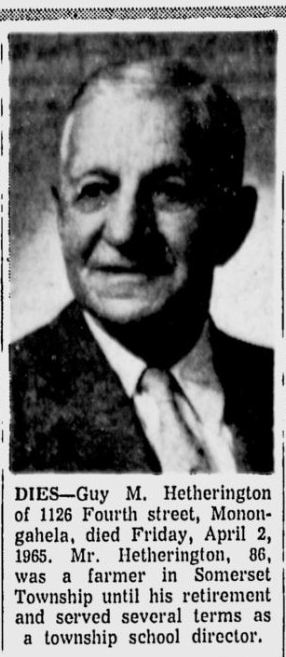Guy M. Hetherington obit